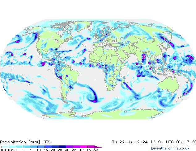 Niederschlag CFS Di 22.10.2024 00 UTC