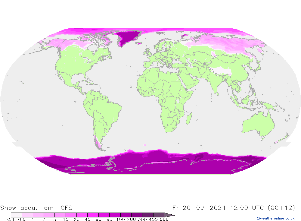 Snow accu. CFS  20.09.2024 12 UTC