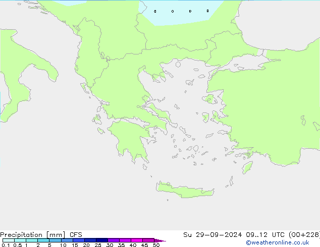 Precipitation CFS Su 29.09.2024 12 UTC