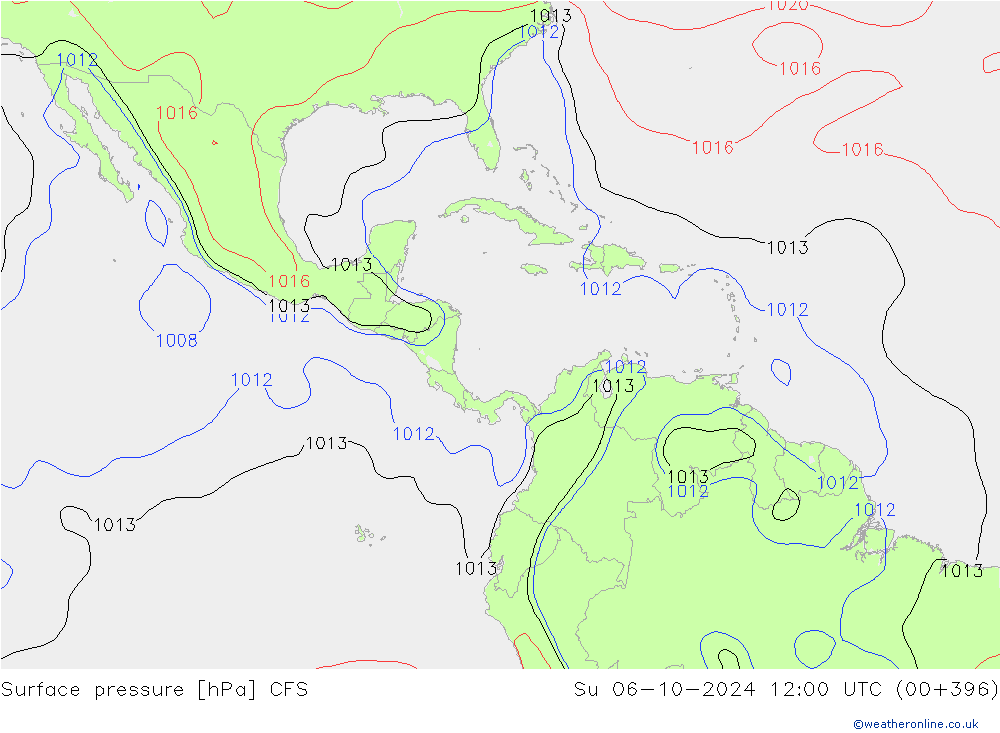 pression de l'air CFS dim 06.10.2024 12 UTC