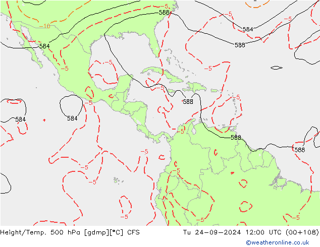 Height/Temp. 500 hPa CFS Ter 24.09.2024 12 UTC