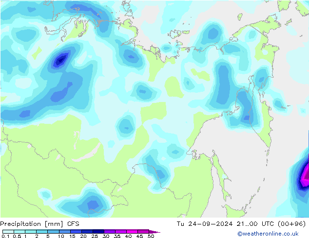 Neerslag CFS di 24.09.2024 00 UTC