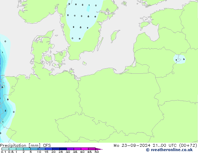 Niederschlag CFS Mo 23.09.2024 00 UTC