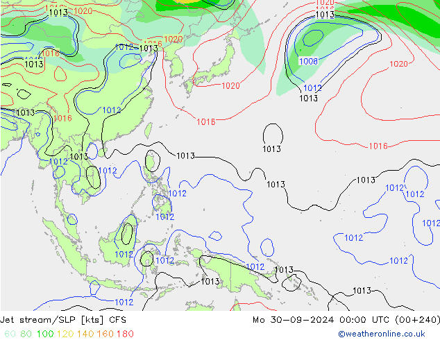 Jet stream CFS Seg 30.09.2024 00 UTC