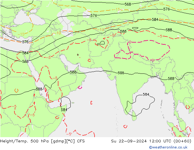 Height/Temp. 500 hPa CFS Ne 22.09.2024 12 UTC