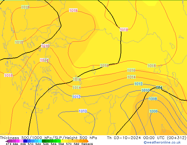 Thck 500-1000hPa CFS  03.10.2024 00 UTC