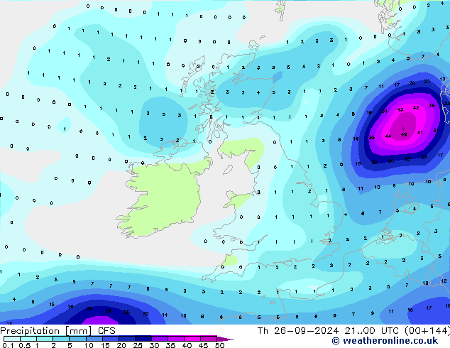 precipitação CFS Qui 26.09.2024 00 UTC