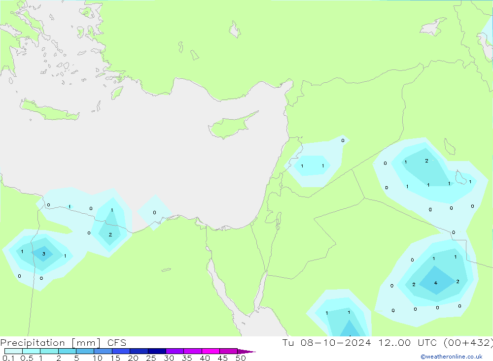 Precipitation CFS Tu 08.10.2024 00 UTC