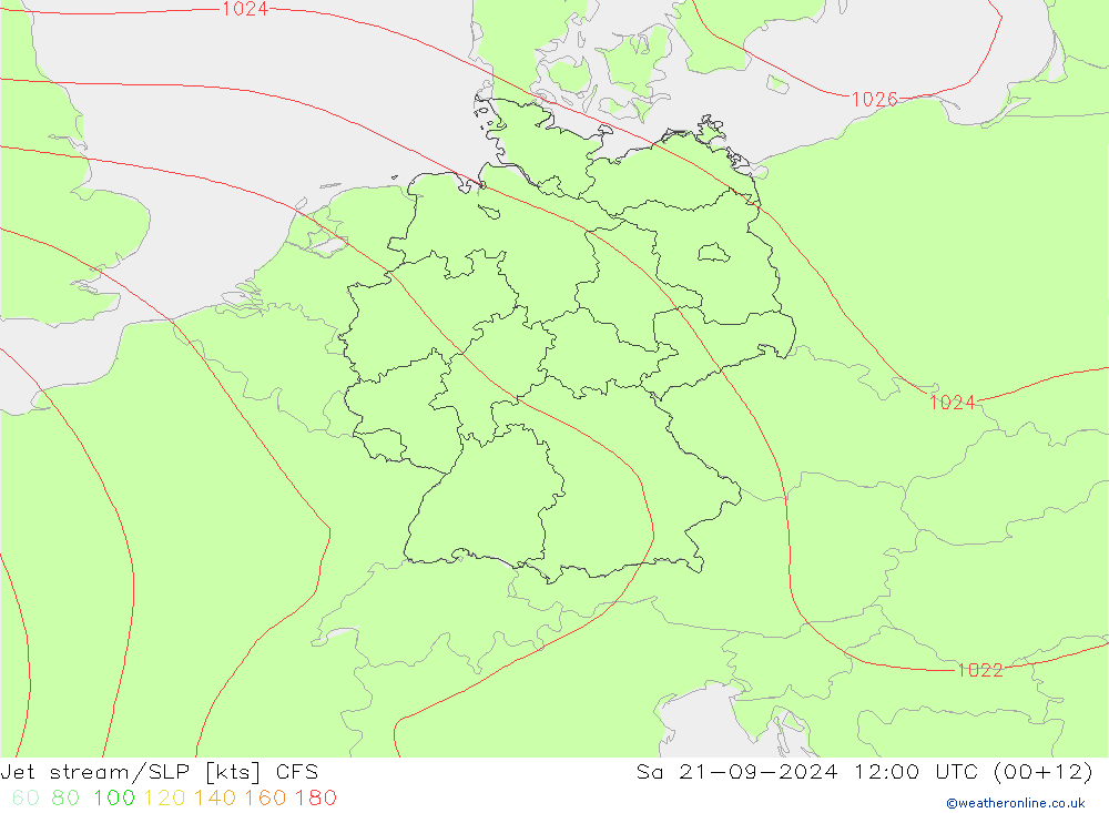 Polarjet/Bodendruck CFS Sa 21.09.2024 12 UTC