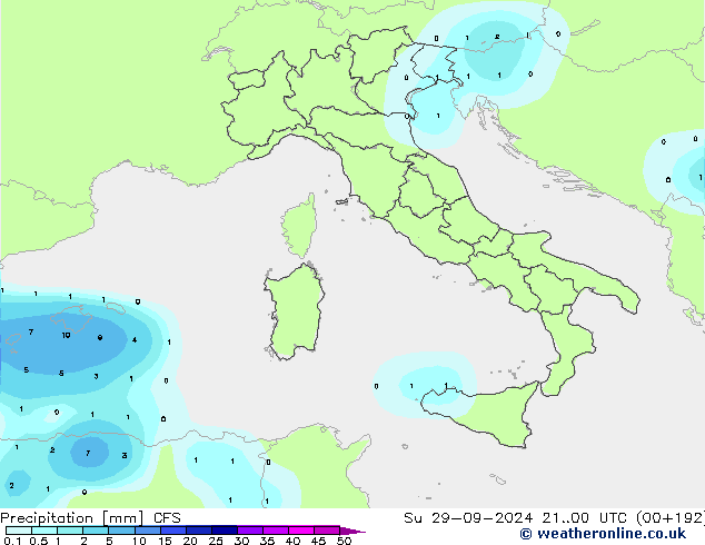 Niederschlag CFS So 29.09.2024 00 UTC