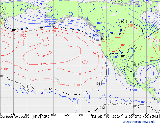 Luchtdruk (Grond) CFS za 05.10.2024 12 UTC