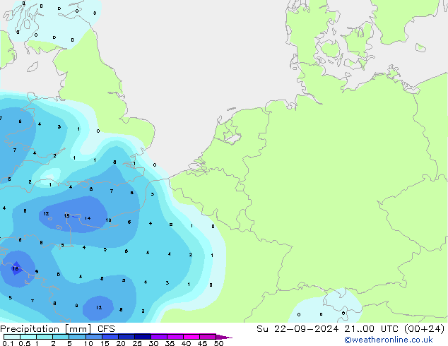 Precipitation CFS Su 22.09.2024 00 UTC