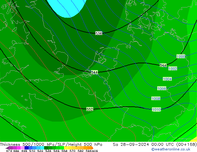 Thck 500-1000hPa CFS Sa 28.09.2024 00 UTC