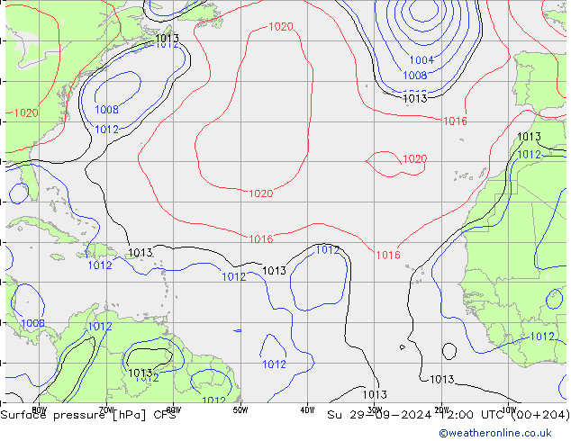 Bodendruck CFS So 29.09.2024 12 UTC