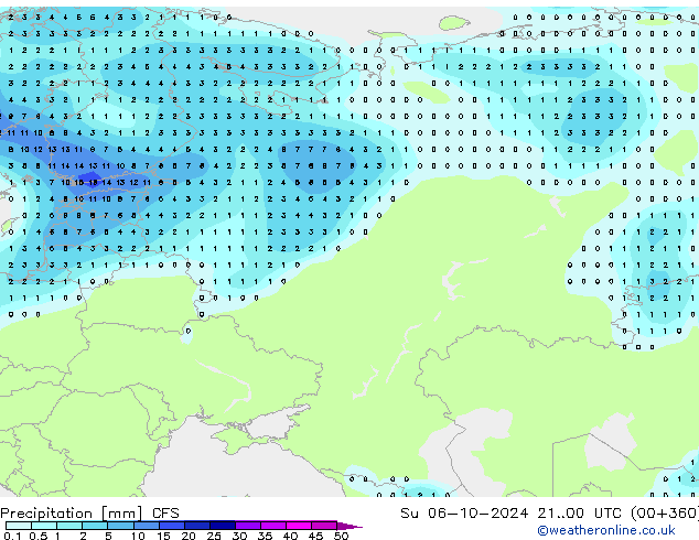 Precipitation CFS Su 06.10.2024 00 UTC