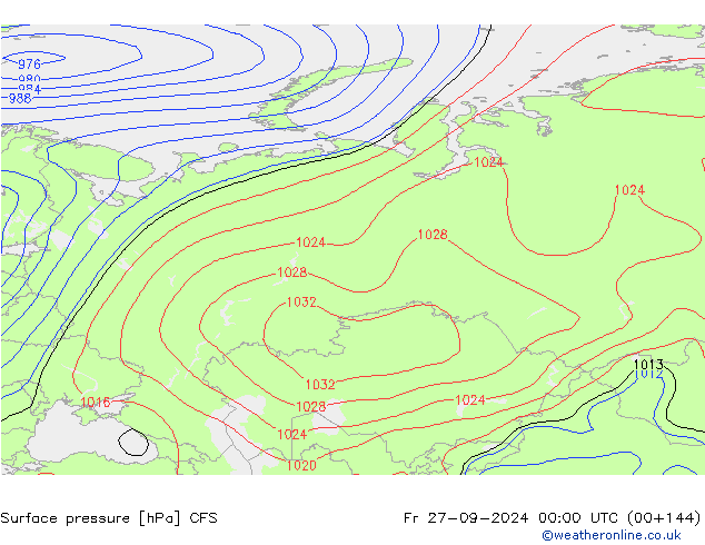 Bodendruck CFS Fr 27.09.2024 00 UTC