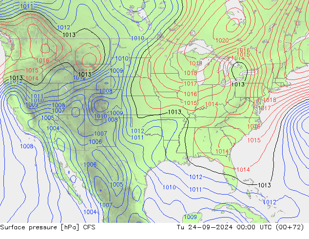 Surface pressure CFS Tu 24.09.2024 00 UTC