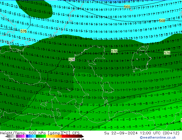 Height/Temp. 500 hPa CFS Ne 22.09.2024 12 UTC