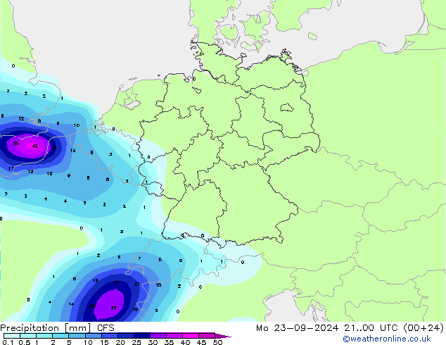 precipitação CFS Seg 23.09.2024 00 UTC