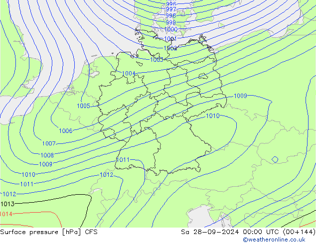 pression de l'air CFS sam 28.09.2024 00 UTC