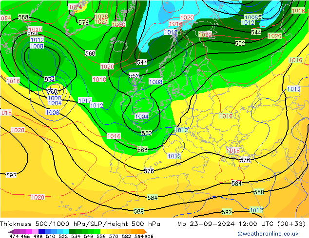 Thck 500-1000hPa CFS Seg 23.09.2024 12 UTC