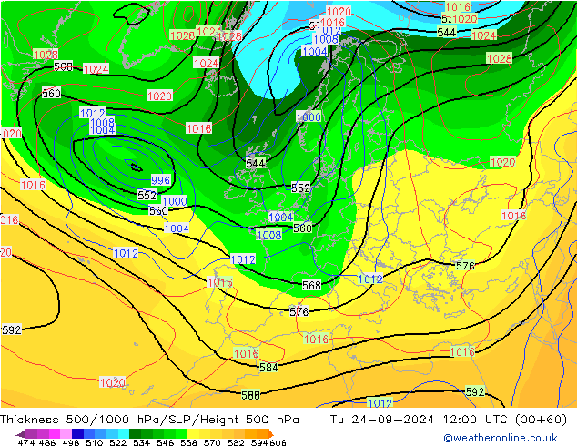 Thck 500-1000hPa CFS Ter 24.09.2024 12 UTC