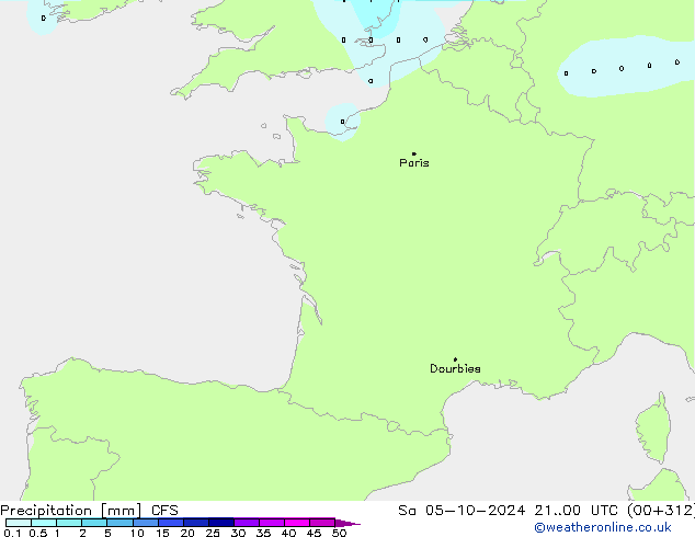 Precipitation CFS Sa 05.10.2024 00 UTC