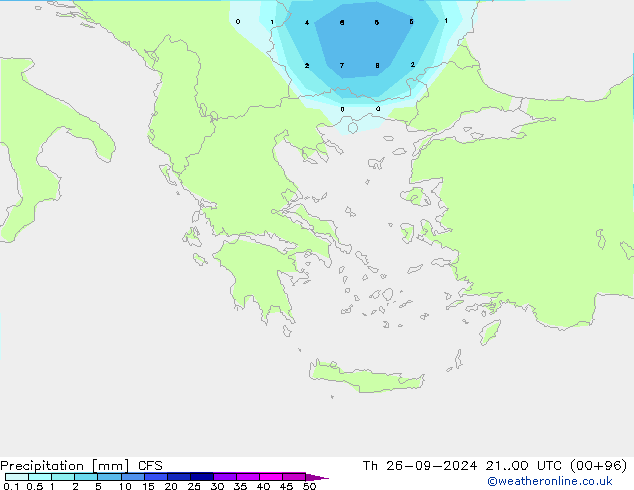 Precipitación CFS jue 26.09.2024 00 UTC