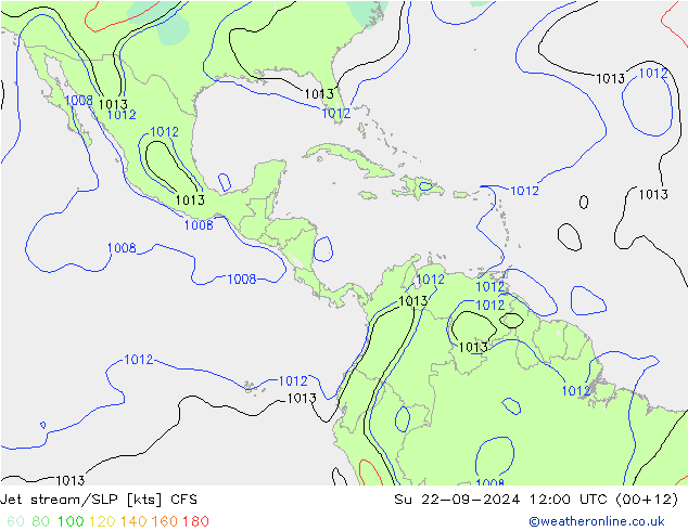 Jet stream/SLP CFS Ne 22.09.2024 12 UTC