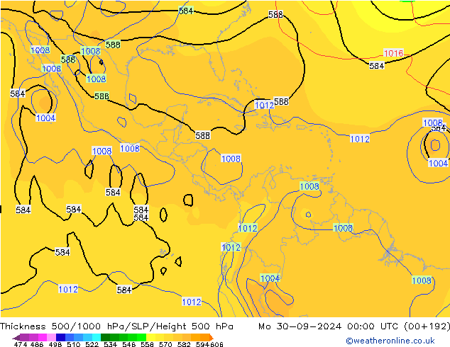 Thck 500-1000hPa CFS  30.09.2024 00 UTC