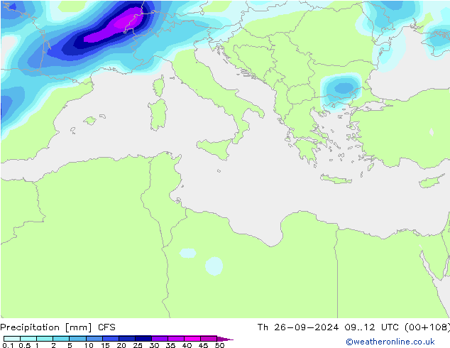 opad CFS czw. 26.09.2024 12 UTC