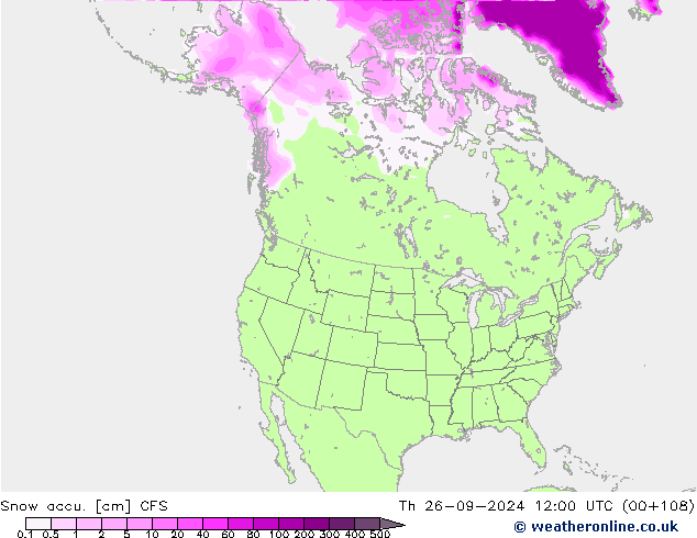 Snow accu. CFS Qui 26.09.2024 12 UTC