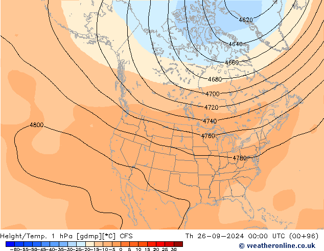 Height/Temp. 1 hPa CFS Qui 26.09.2024 00 UTC