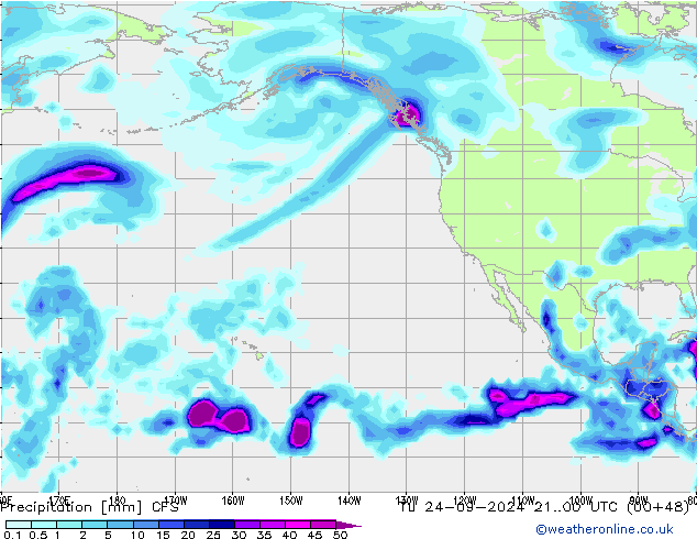 Precipitation CFS Tu 24.09.2024 00 UTC