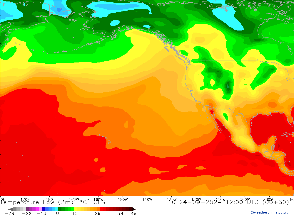 Темпер. мин. (2т) CFS вт 24.09.2024 12 UTC