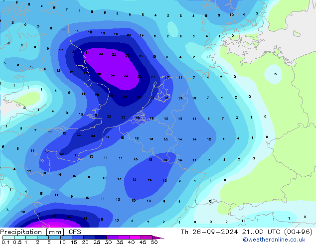 precipitação CFS Qui 26.09.2024 00 UTC