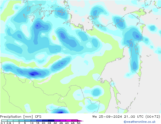 Precipitation CFS We 25.09.2024 00 UTC