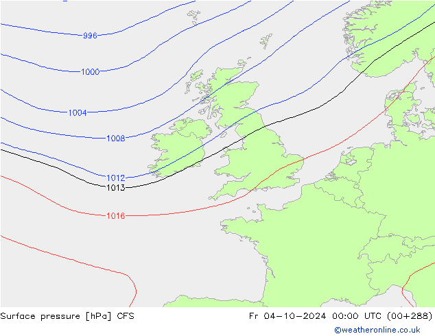 Yer basıncı CFS Cu 04.10.2024 00 UTC