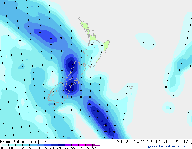 precipitação CFS Qui 26.09.2024 12 UTC