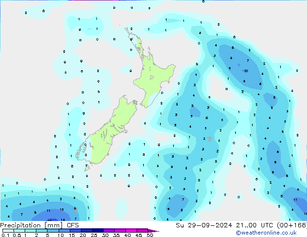 Precipitation CFS Su 29.09.2024 00 UTC