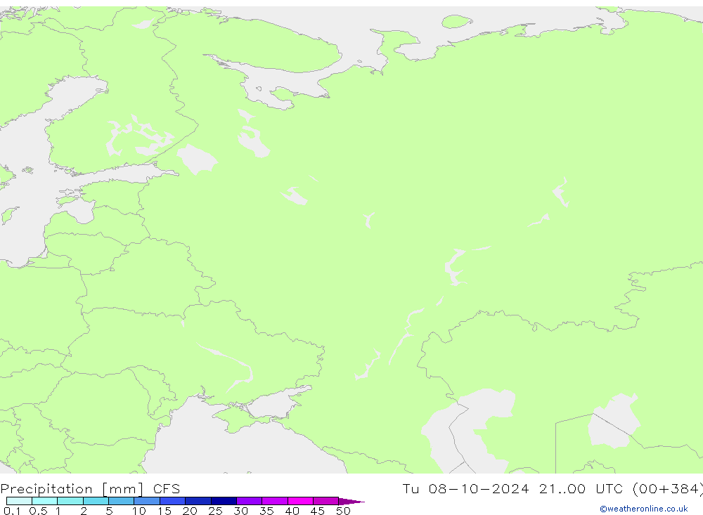 precipitação CFS Ter 08.10.2024 00 UTC