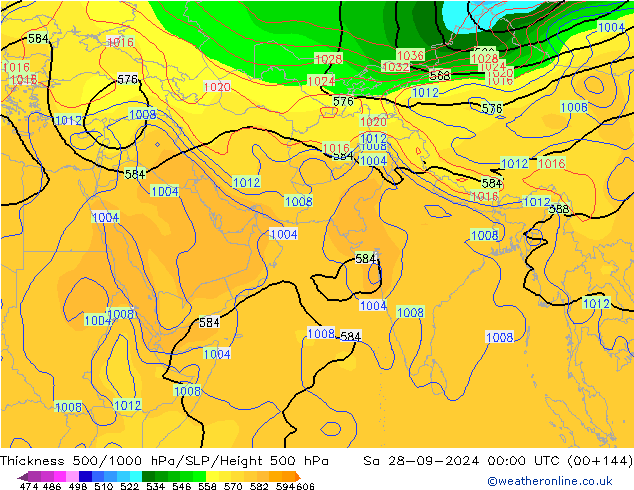 Thck 500-1000hPa CFS Sáb 28.09.2024 00 UTC