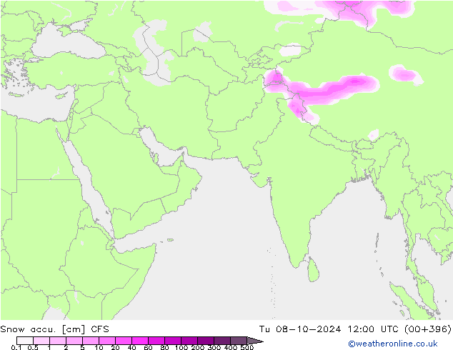 Snow accu. CFS mar 08.10.2024 12 UTC