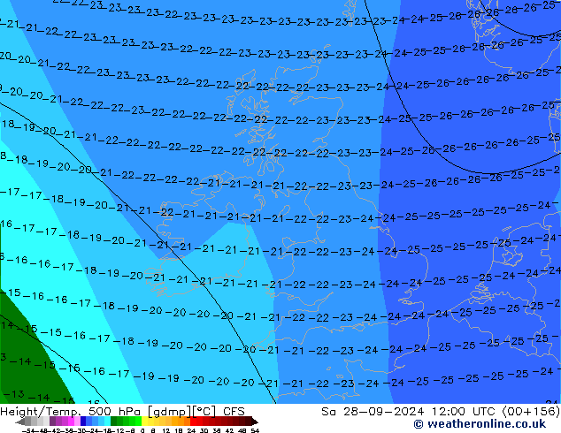 Height/Temp. 500 hPa CFS Sa 28.09.2024 12 UTC