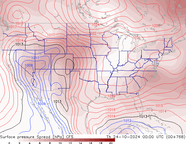 Bodendruck Spread CFS Do 24.10.2024 00 UTC