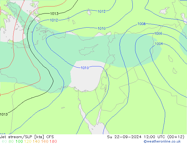 Courant-jet CFS dim 22.09.2024 12 UTC