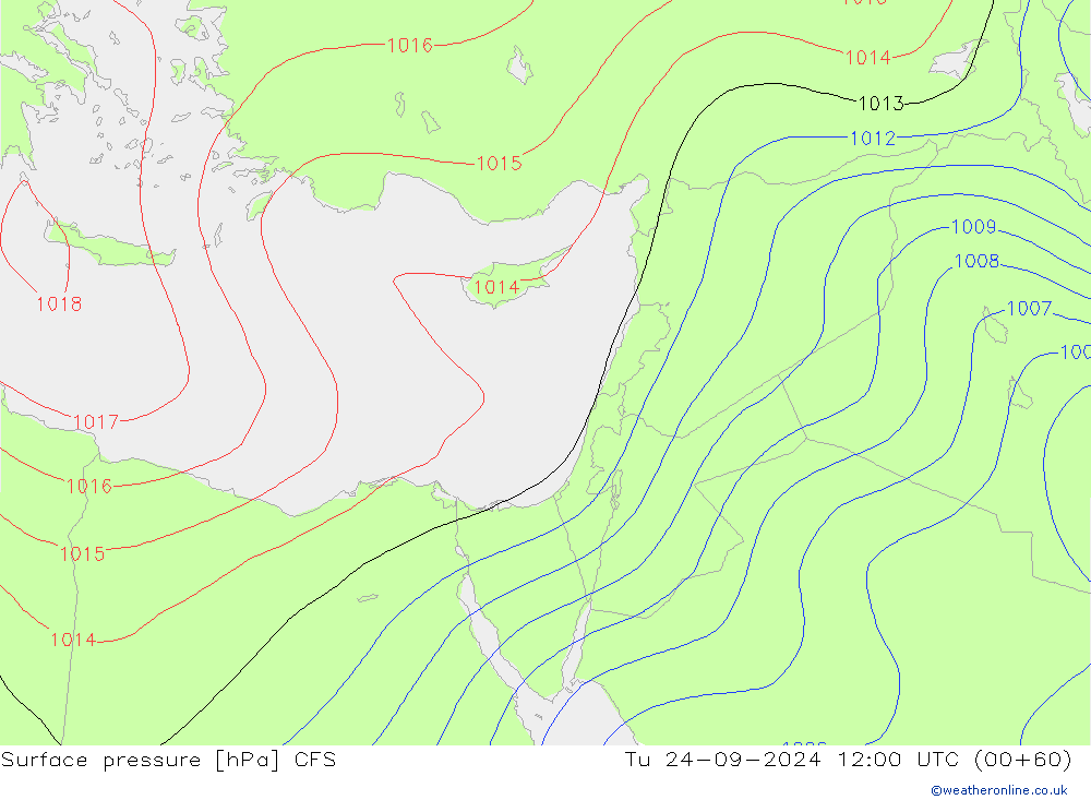 pression de l'air CFS mar 24.09.2024 12 UTC