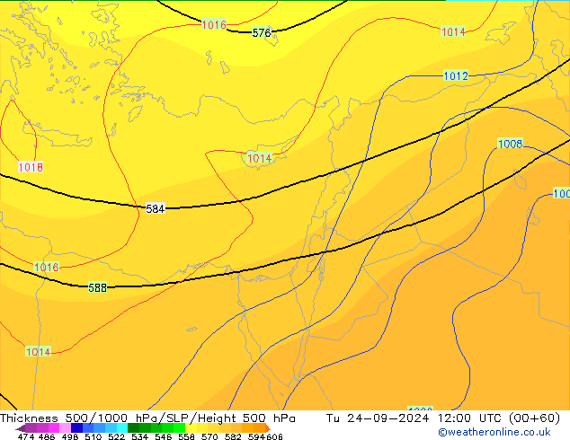 Thck 500-1000hPa CFS Ter 24.09.2024 12 UTC