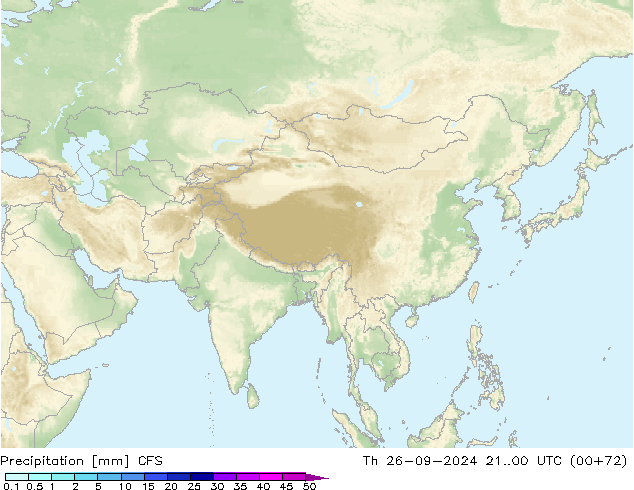 precipitação CFS Qui 26.09.2024 00 UTC