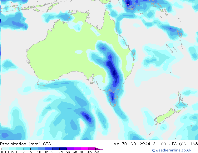 Precipitación CFS lun 30.09.2024 00 UTC